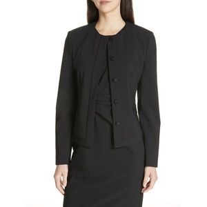 Boss Jasyma strech wool jacket in black size 8